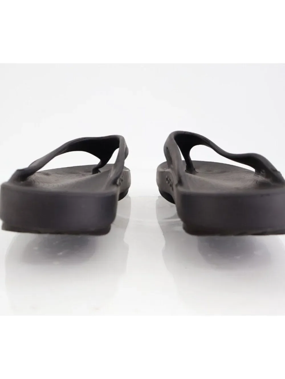 Oofos Womens OOriginal Sandal Size 8 Black Thong Slide Sport Recovery Shoe Comfy